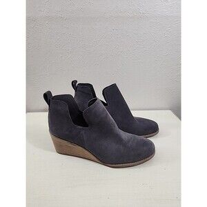 Toms Kallie Wedge Ankle Boots Women's  Pavement Gray 9.5